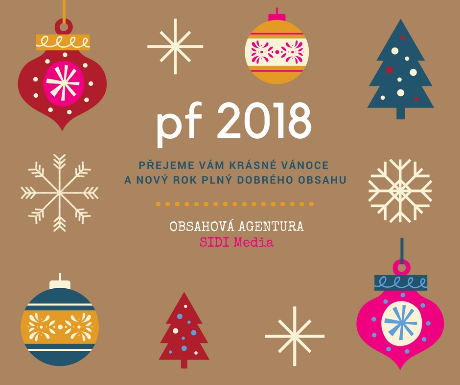 Krásné Vánoce. A dobrý obsah v roce 2018!